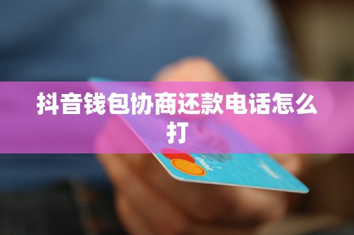 抖音钱包协商还款电话怎么打