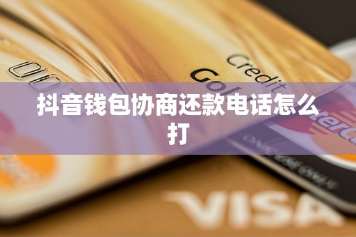 抖音钱包协商还款电话怎么打