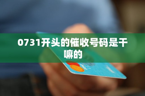 0731开头的催收号码是干嘛的