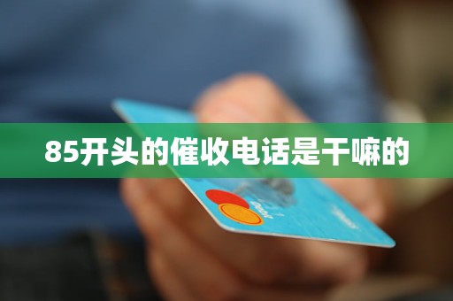 85开头的催收电话是干嘛的