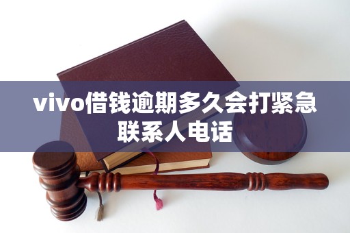 vivo借钱逾期多久会打紧急联系人电话