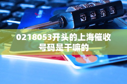 0218053开头的上海催收号码是干嘛的